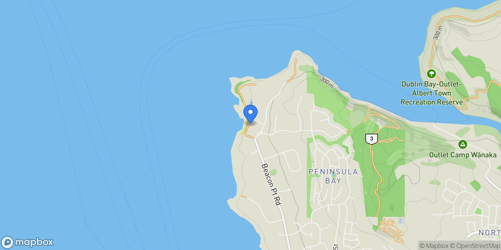 Map showing 337 Beacon Point Road, Wānaka 9305, New Zealand, Wanaka, Otago, New Zealand.