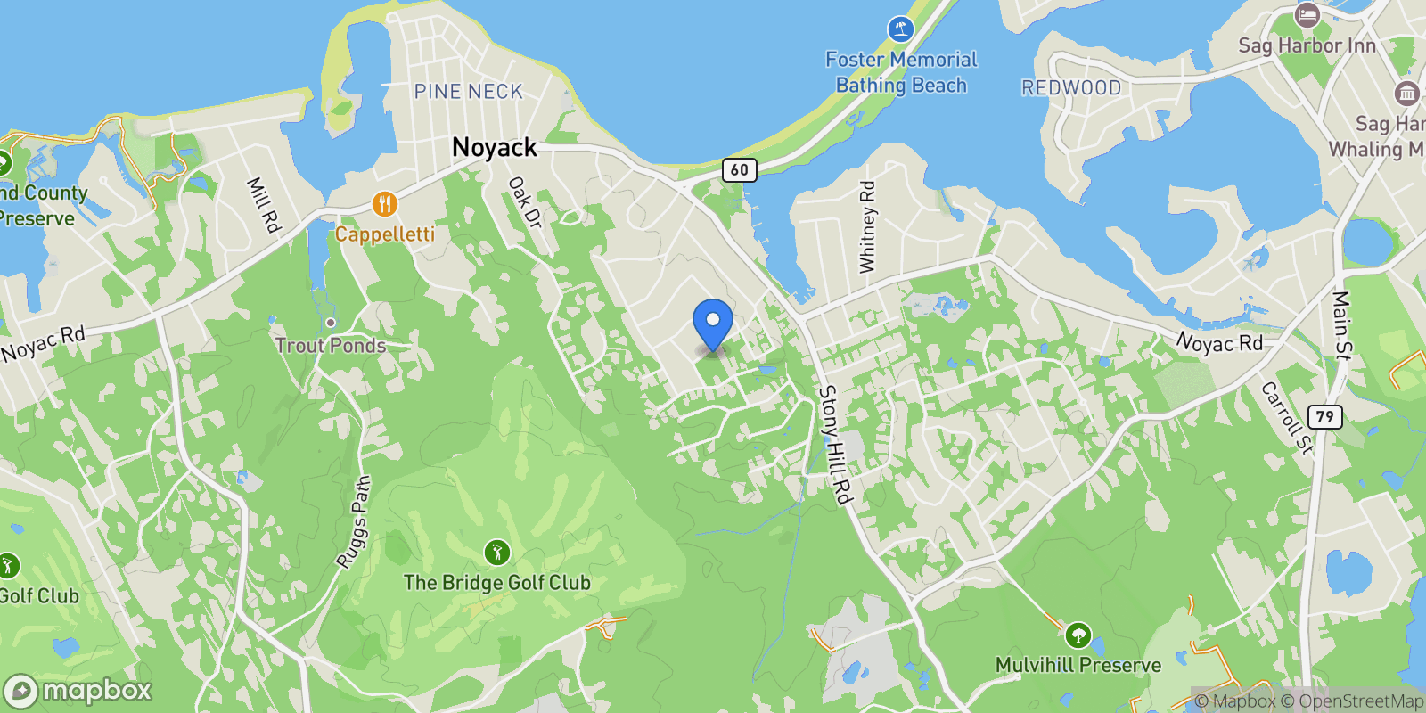 Map showing 50 Valley Road, Sag Harbor, NY 11963, Sag Harbor, New York, United States.