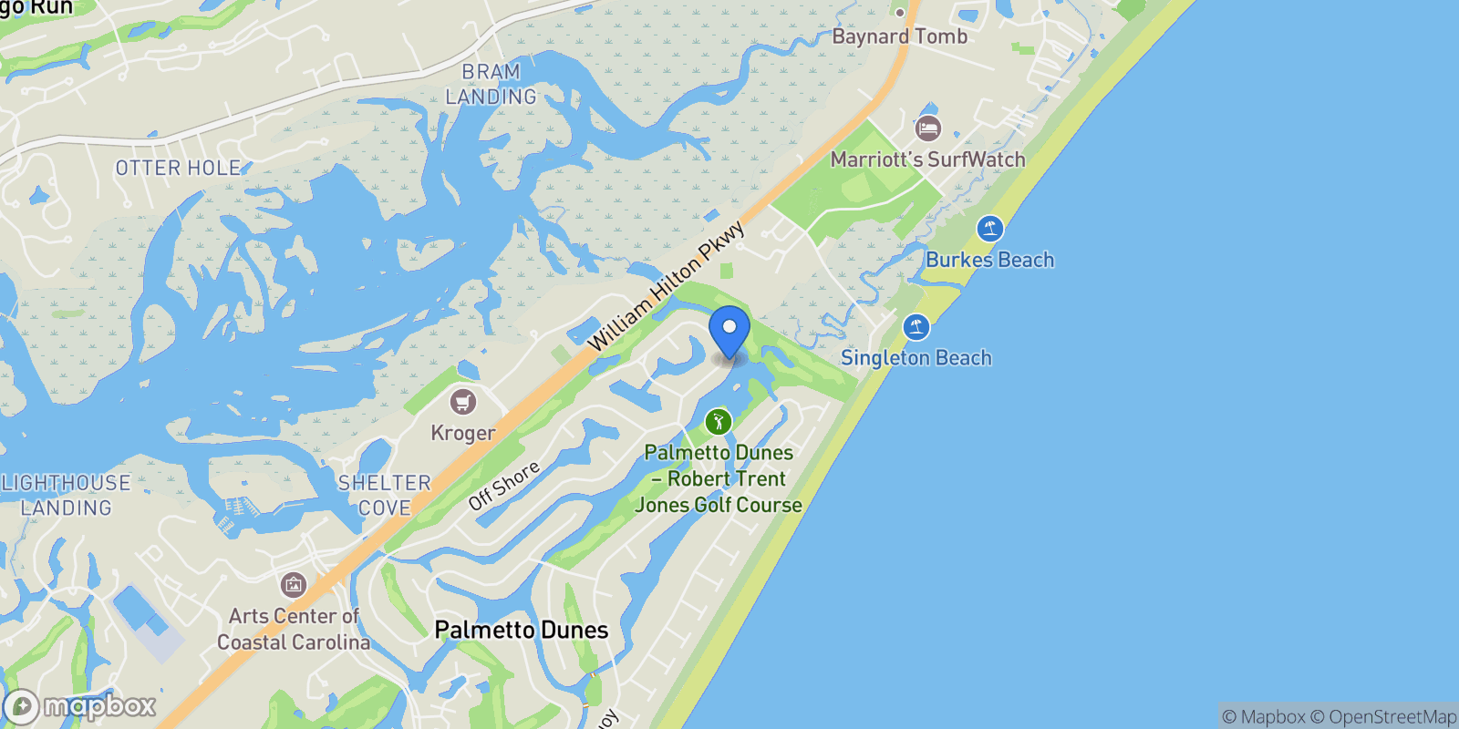 Map showing 22 Full Sweep, Hilton Head Island, SC, 29928, USA, Hilton Head Island, South Carolina, United States.