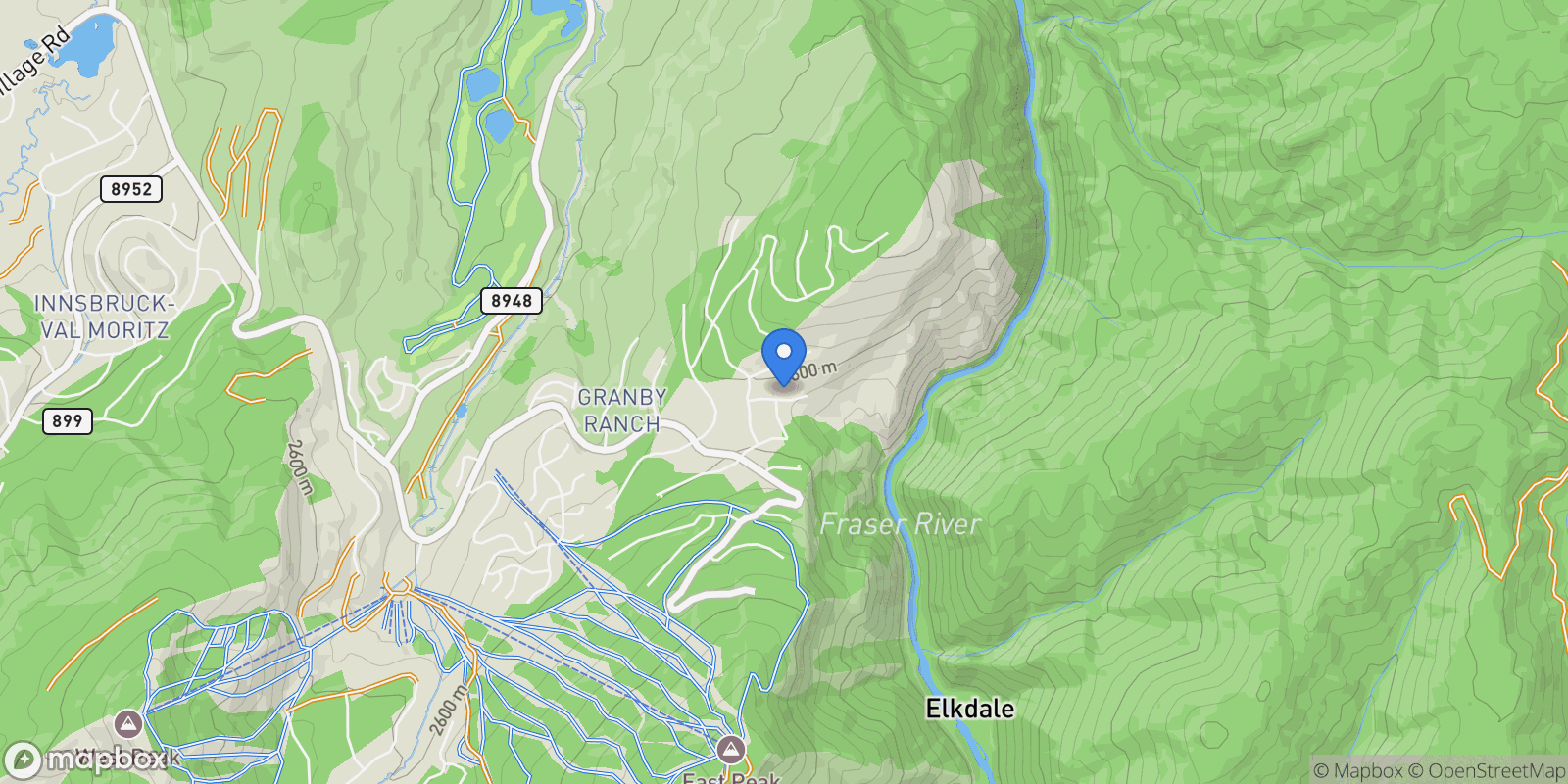 Map showing 841 Black Feather Court, Granby, CO 80446, Granby, Colorado, United States.