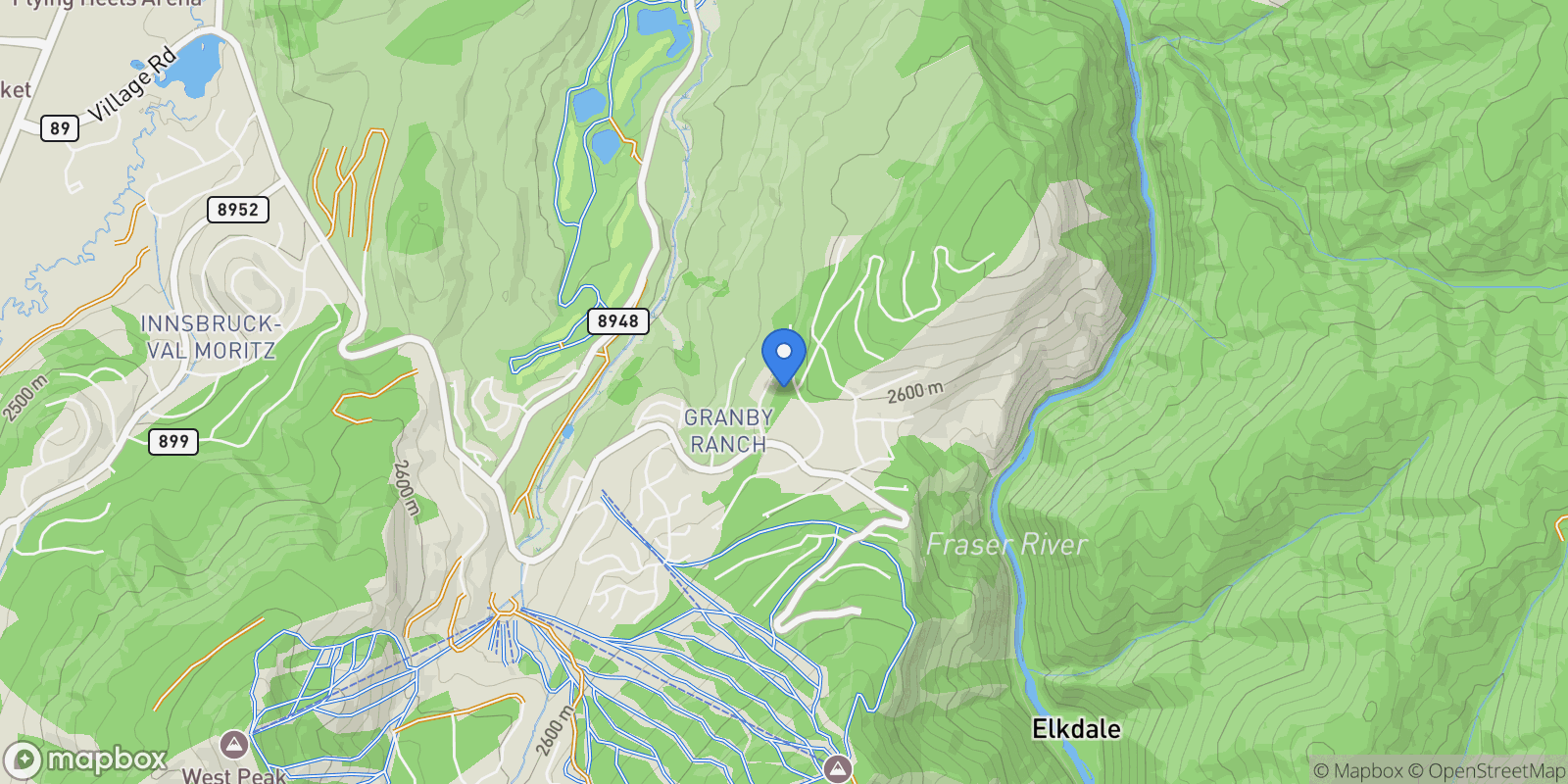Map showing 1110 Mt Neva Drive, Granby, CO 80446, Granby, Colorado, United States.