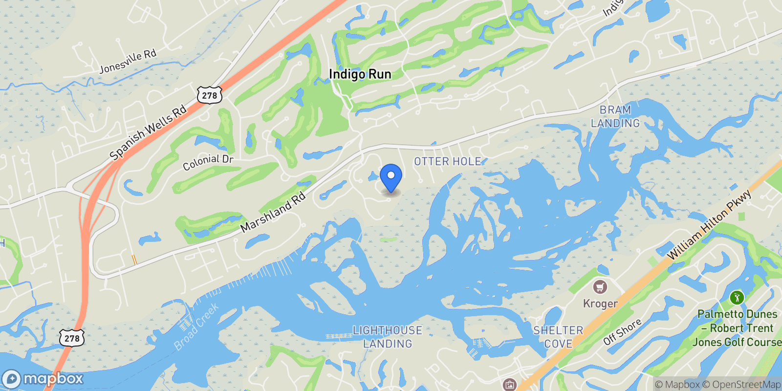 Map showing 13 Hummock Place, Hilton Head Island, SC, 29926, USA, Hilton Head Island, South Carolina, United States.