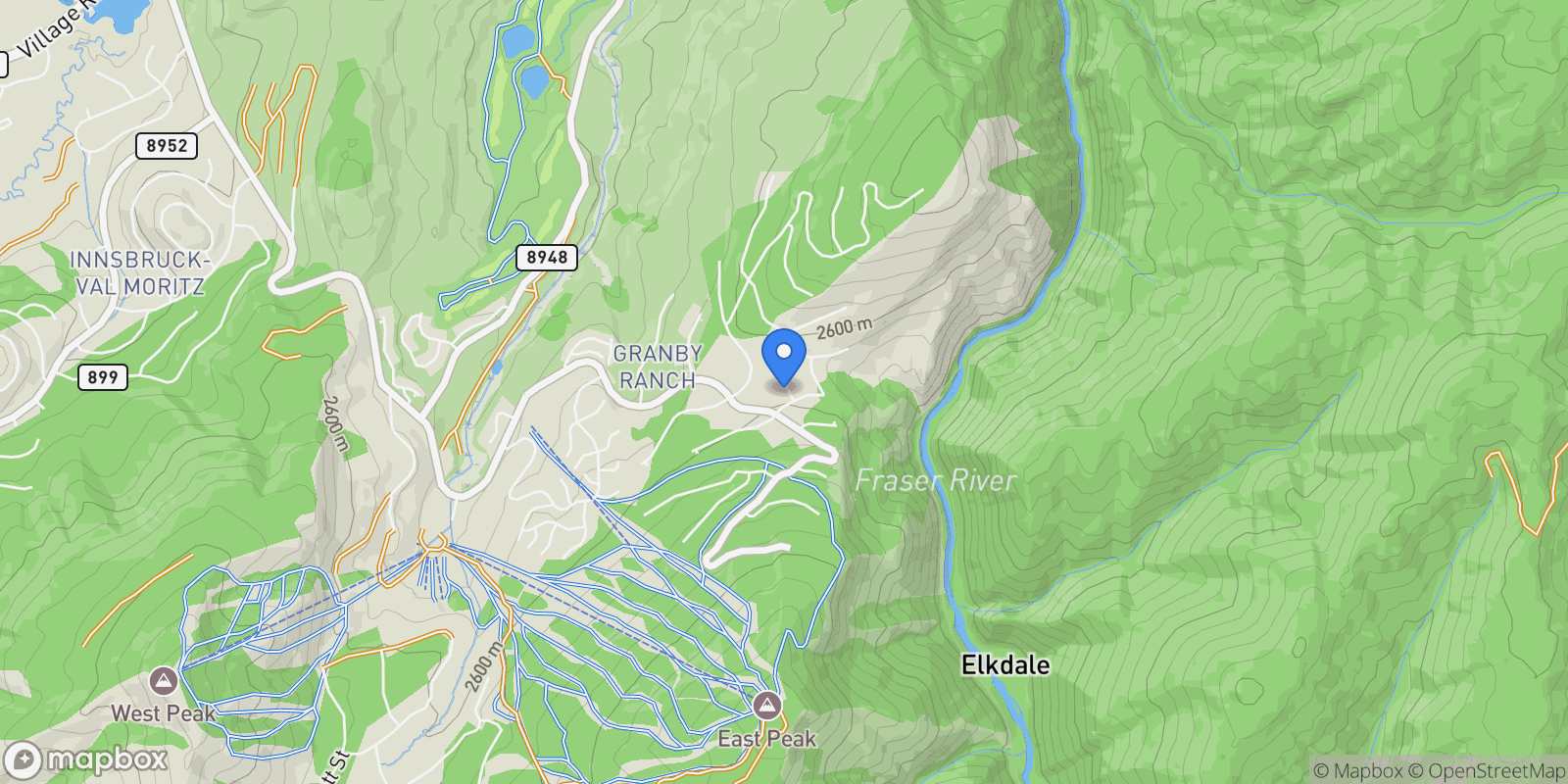 Map showing 385 Lone Eagle Drive, Granby, CO 80446, Granby, Colorado, United States.