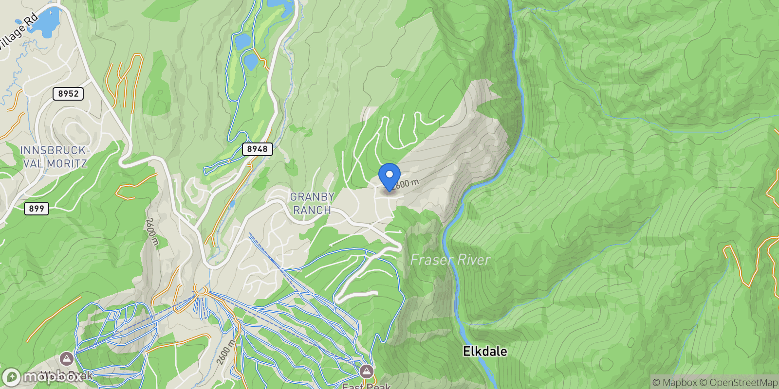 Map showing 831 Black Feather Court, Granby, CO 80446, Granby, Colorado, United States.