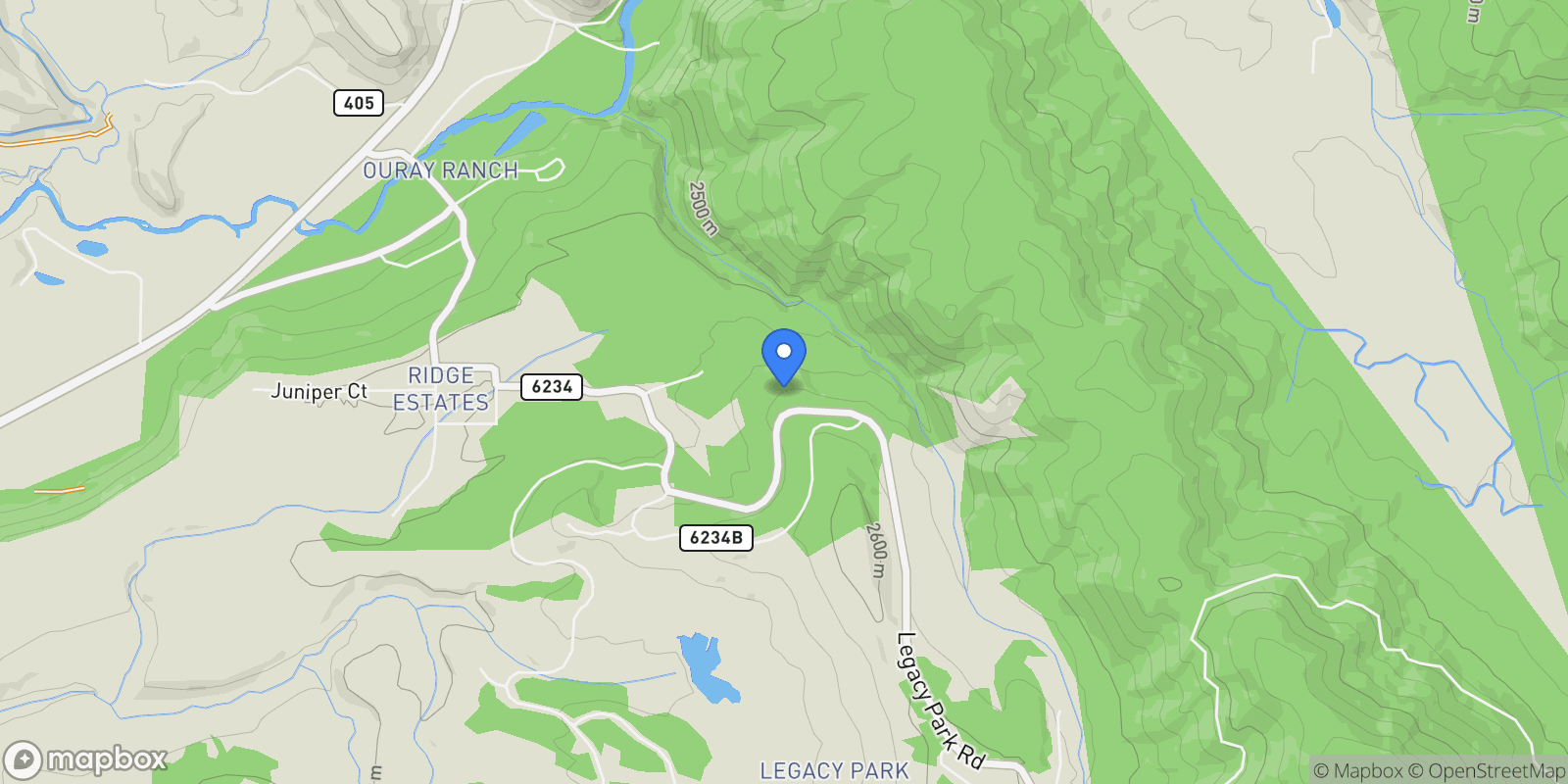 Map showing 884 GCR 6234, Granby, CO 80446, Granby, Colorado, United States.