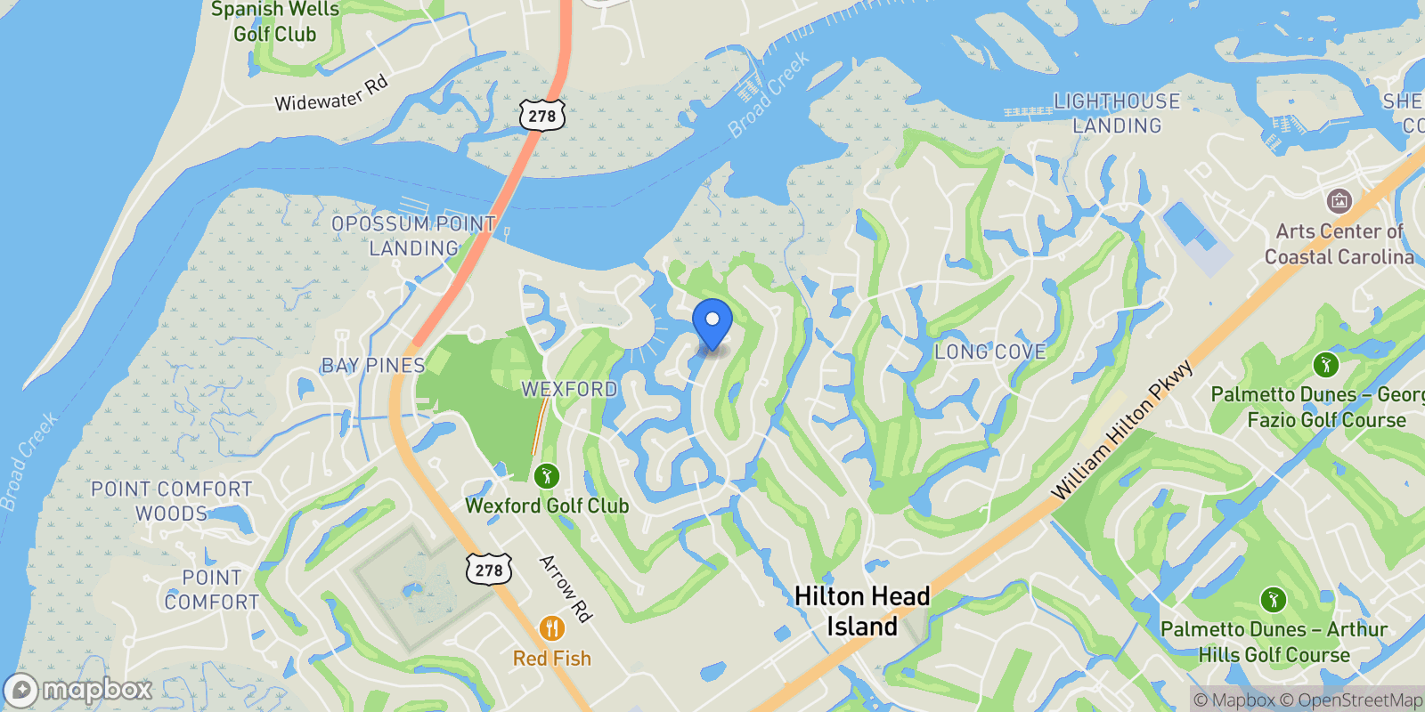 Map showing 37 Bridgetown Road, Hilton Head Island, SC, 29928, USA, Hilton Head Island, South Carolina, United States.