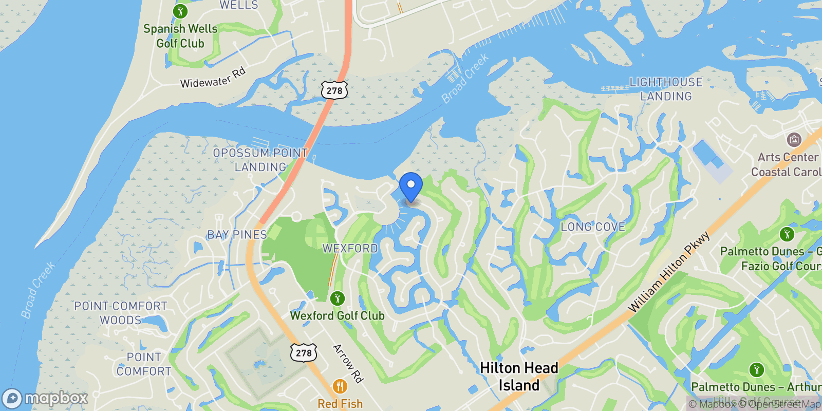 Map showing 63 Bridgetown Road, Hilton Head Island, SC, 29928, USA, Hilton Head Island, South Carolina, United States.
