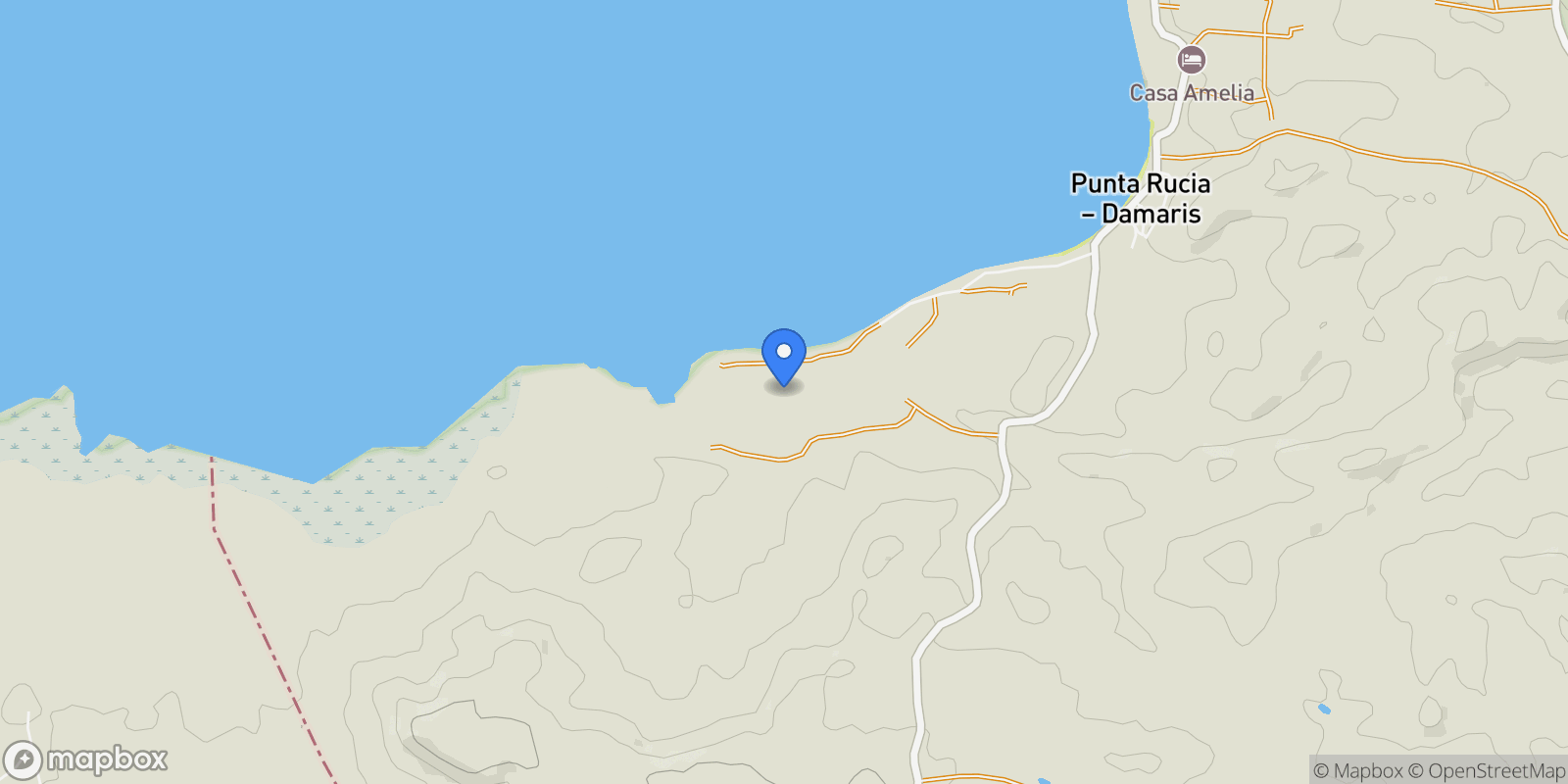 Map showing Punta Rucia, Dominican Republic, Punta Rucia, Puerto Plata Province, Dominican Republic.