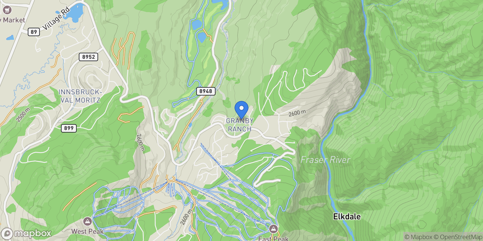 Map showing 818 Lower Ranch View Road, Granby, CO 80446, Granby, Colorado, United States.