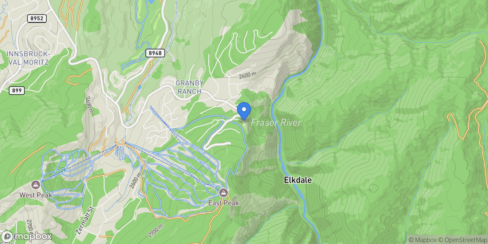 Map showing 142 Saddle Mountain Camp Road, Granby, CO 80446, Granby, Colorado, United States.