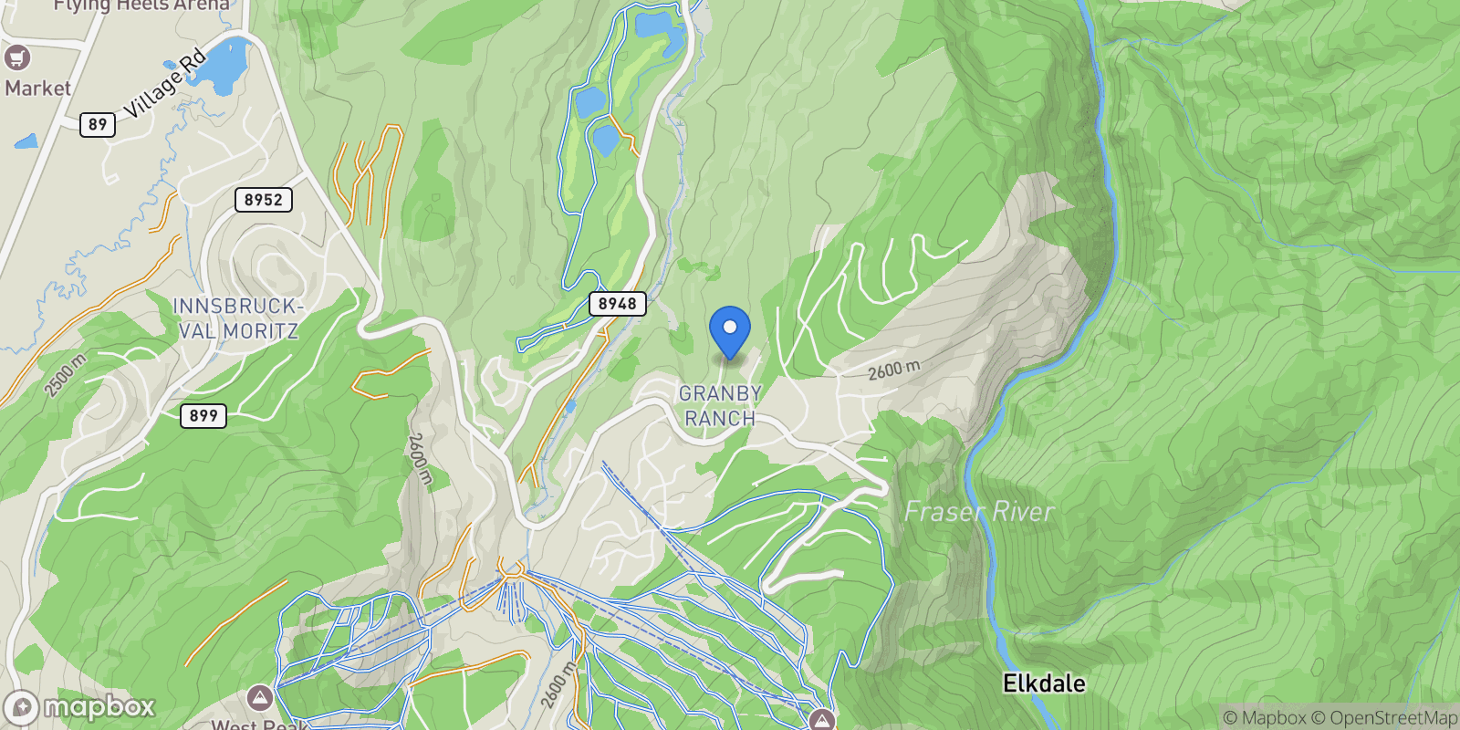 Map showing 1166 Lower Ranch View Road, Granby, CO 80446, Granby, Colorado, United States.