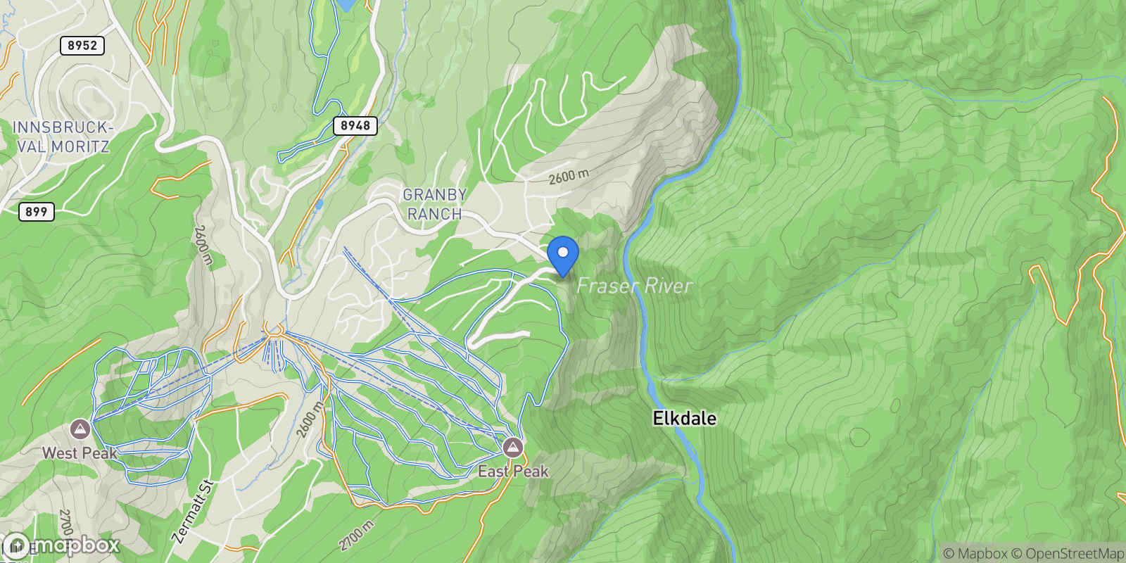 Map showing 142 Saddle Mountain Camp Road, Granby, CO 80446, Granby, Colorado, United States.