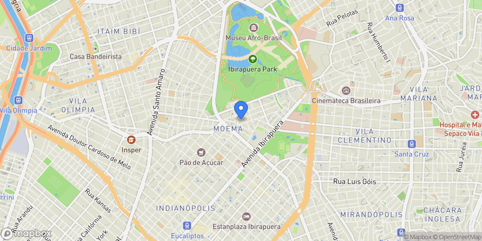Map showing Rua Dom Henrique Jardim Luzitânia, São Paulo, SP 04032-120, São Paulo, State of São Paulo, Brazil.