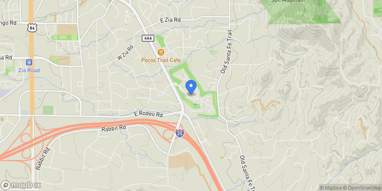 Map showing 3101 Old Pecos Trail #108, Santa Fe, NM 87505, Santa Fe, New Mexico, United States.