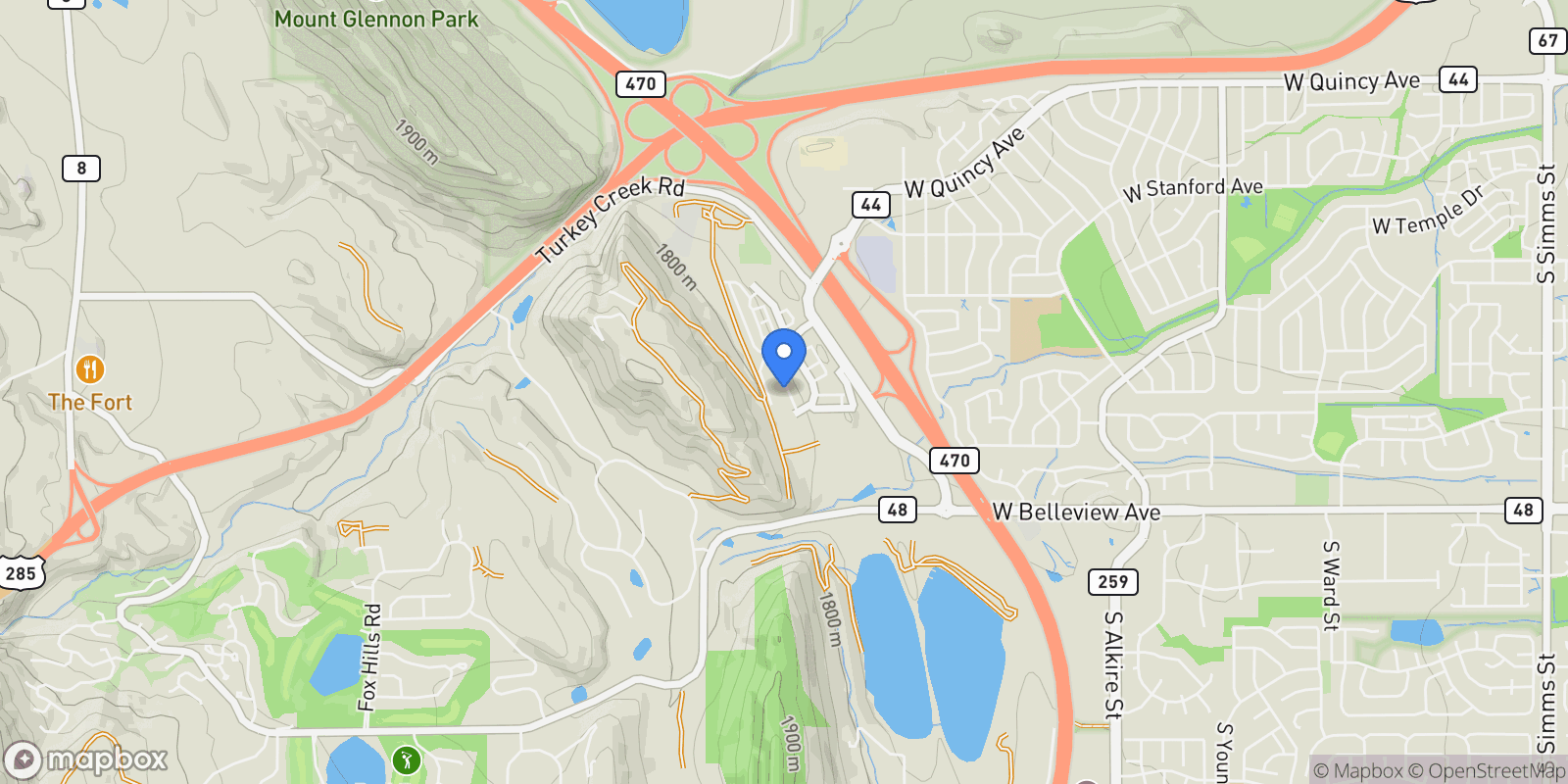 Map showing 4885 Noris Avenue, Morrison, CO 80465, Morrison, Colorado, United States.