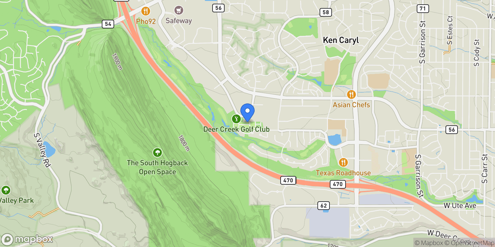 Map showing 11341 W Alder Drive, Littleton, CO 80127, Littleton, Colorado, United States.