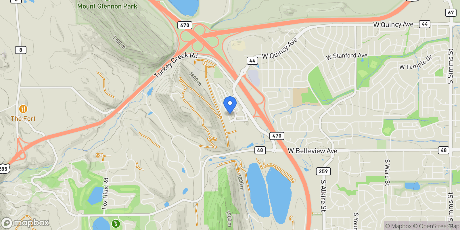 Map showing 4888 Noris Avenue, Morrison, CO 80465, Morrison, Colorado, United States.