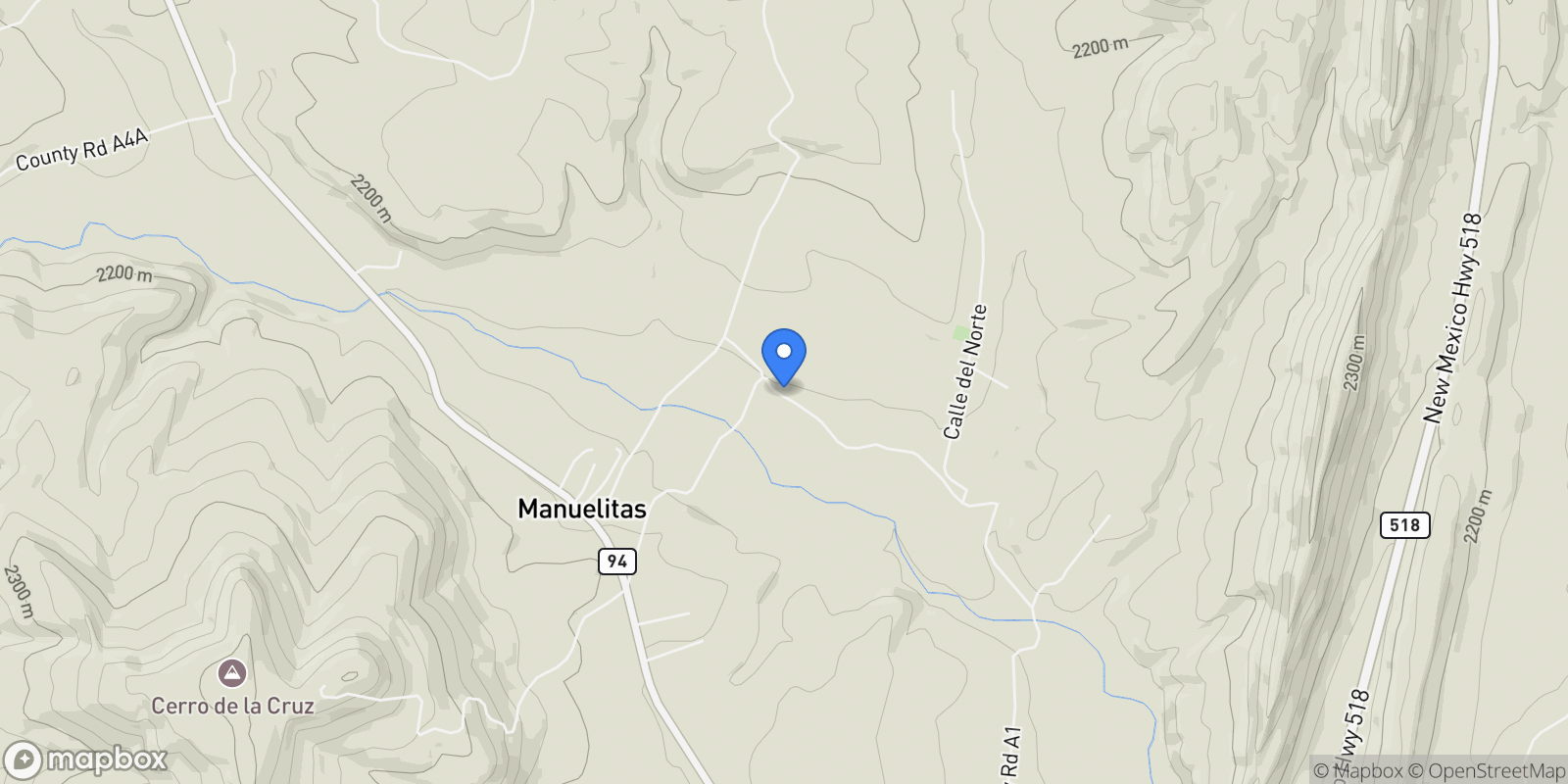 Map showing 258 County Road A1 , Sapello, NM 87745, Sapello, New Mexico, United States.