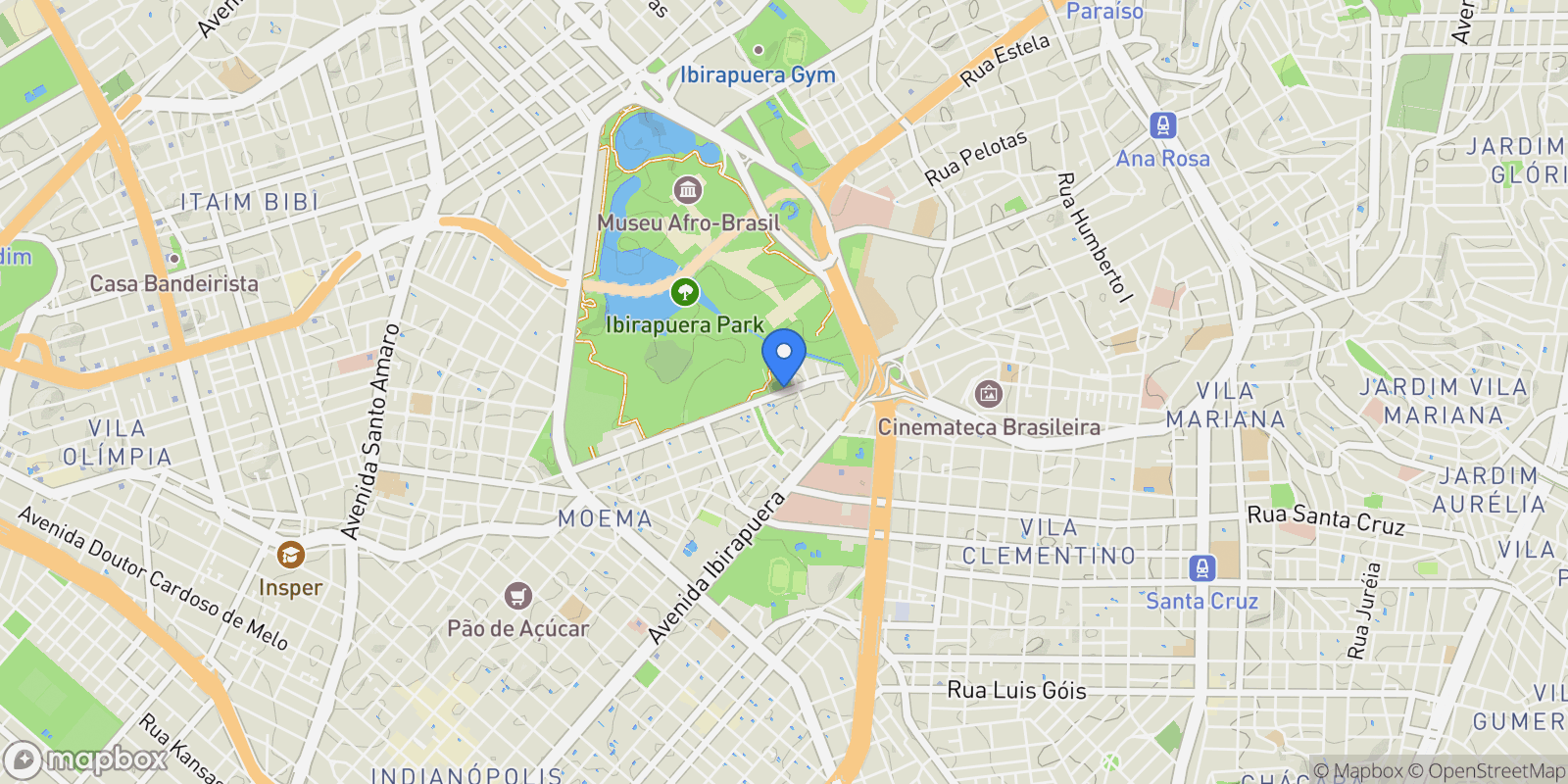 Map showing Avenida Quarto Centenário Jardim Luzitânia, São Paulo, SP 04030-000, São Paulo, State of São Paulo, Brazil.