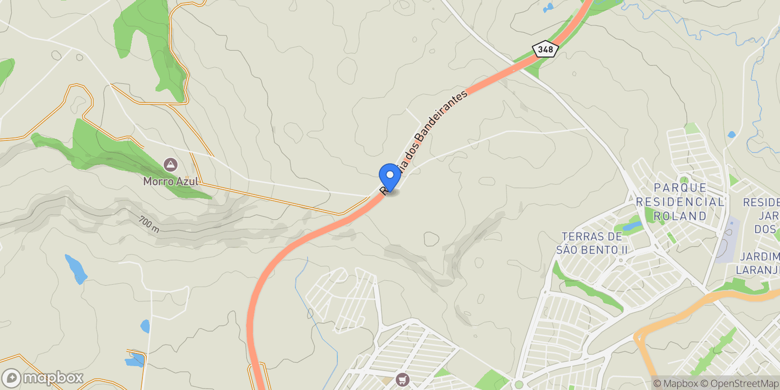Map showing Rodovia dos Bandeirantes Haras Larissa, Monte Mor, SP 13190-000, Limeira, Brazil.