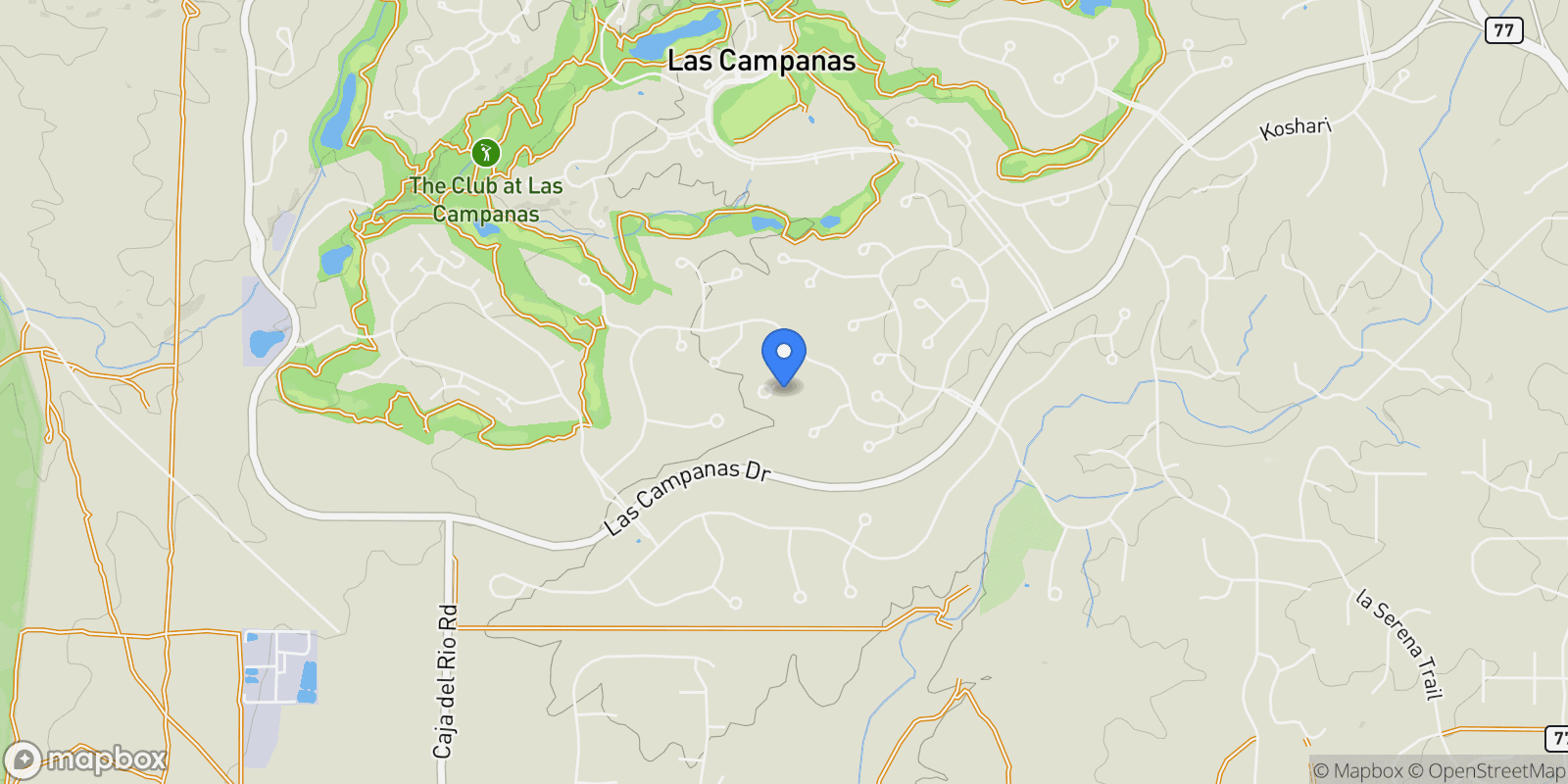 Map showing 10 Canyon Vista Court, Santa Fe, NM 87506, Santa Fe, New Mexico, United States.