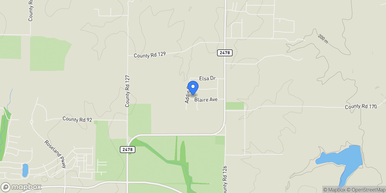 Map showing 3820 Blaire Avenue, Celina, Texas, United States.
