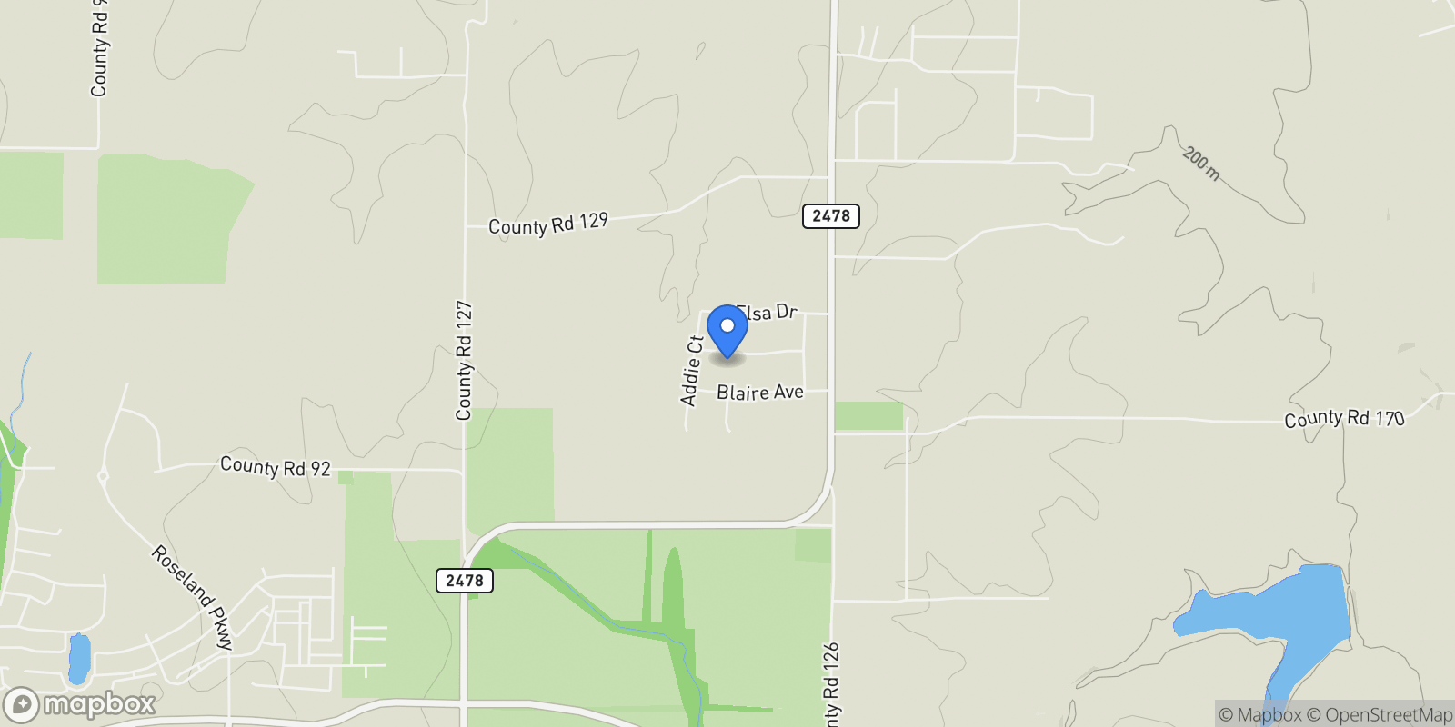 Map showing 3831 Pandora Drive, Celina, Texas, United States.