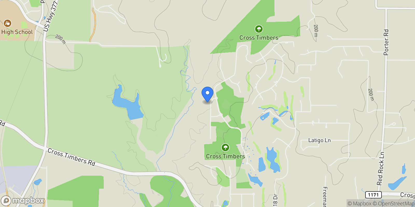 Map showing 5317 Castellano Court, Lewisville, Texas, United States.