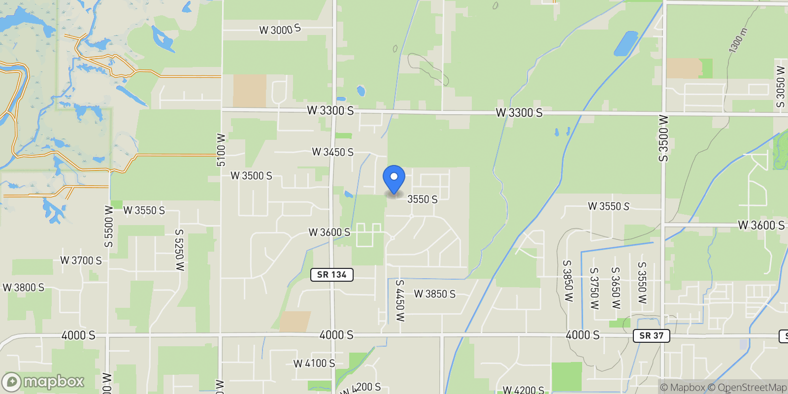 Map showing 3549 S 4450 W, Ogden, Utah, United States.