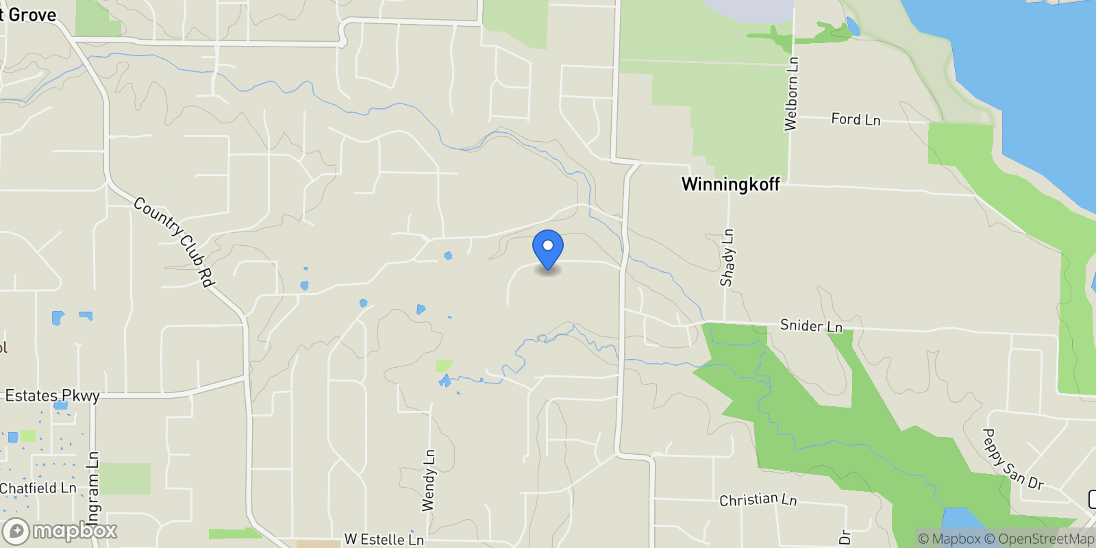 Map showing 216 Mcmillen Road, Lucas, Texas, United States.
