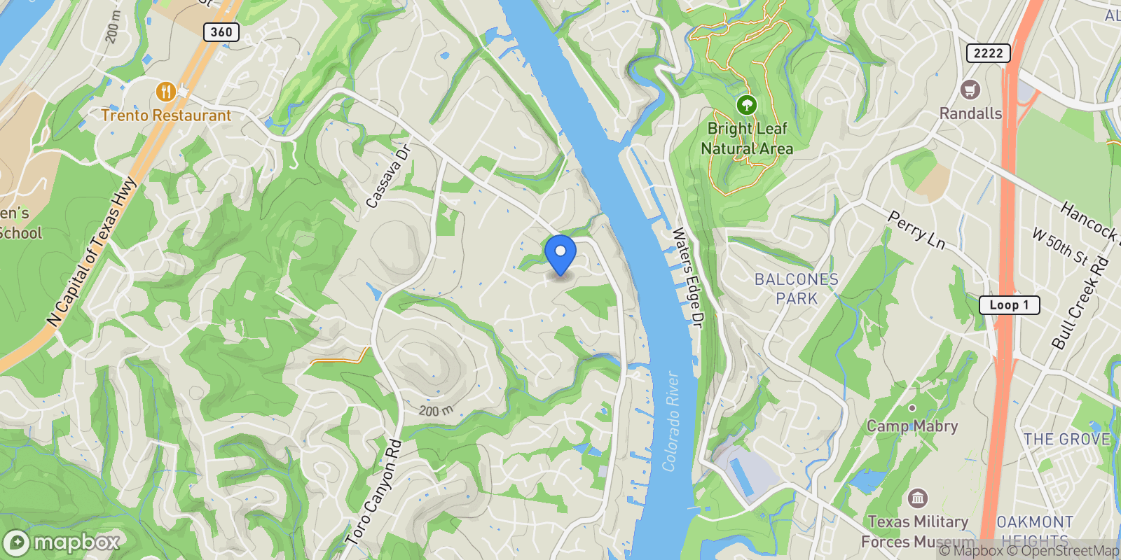 Map showing 3704 Soaring Eagle, Austin, TX, 78746, USA, Austin, Texas, United States.