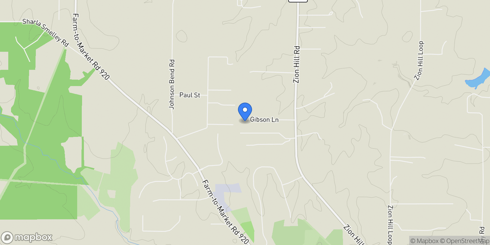 Map showing 155 Gibson Lane 155 - 169 Odd Numbers, Weatherford, Texas, United States.