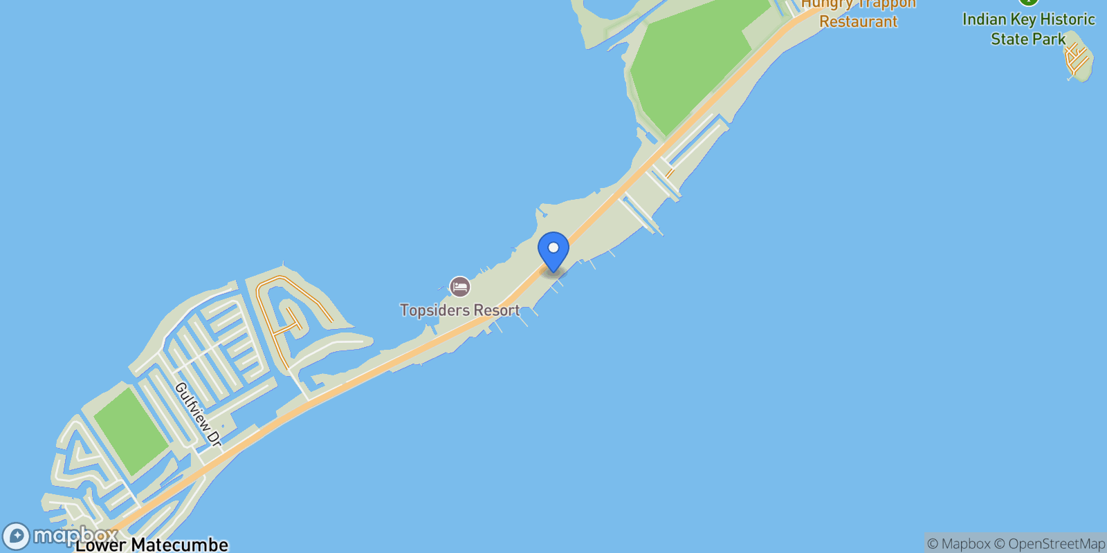 Map showing 75851 Overseas Highway, Islamorada, FL 33036, Islamorada, Florida, United States.