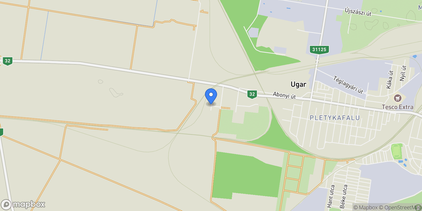 Map showing ., Szolnok, Hungary.