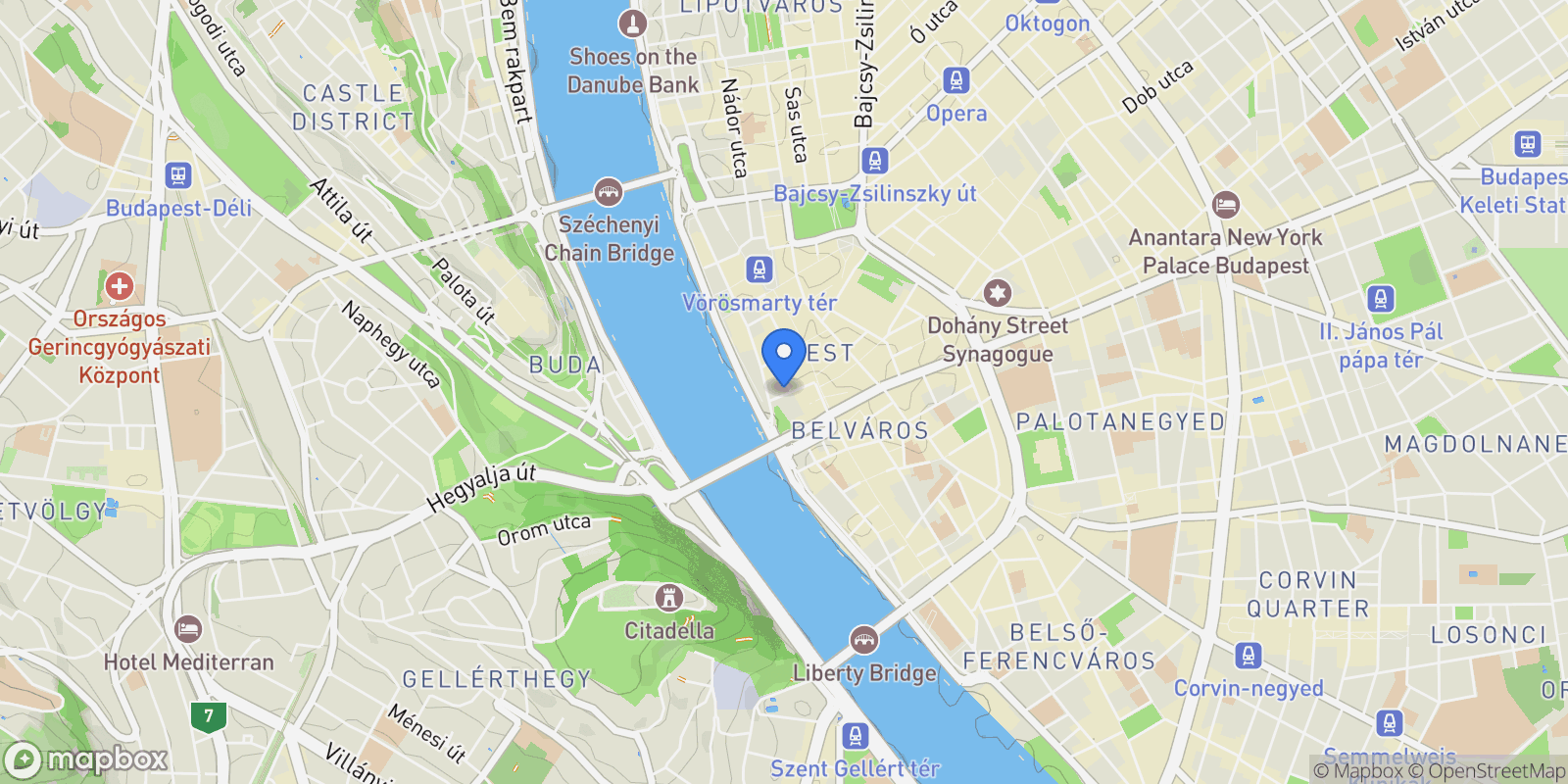 Map showing Galamb utca 1., Budapest, Budapest, Hungary.