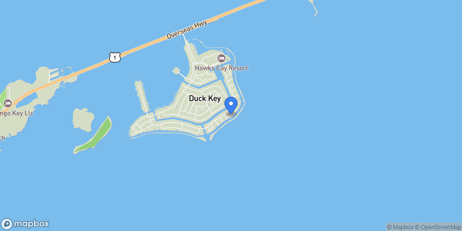 Map showing 308 Sabal Street, Duck Key, FL 33050, Duck Key, Florida, United States.