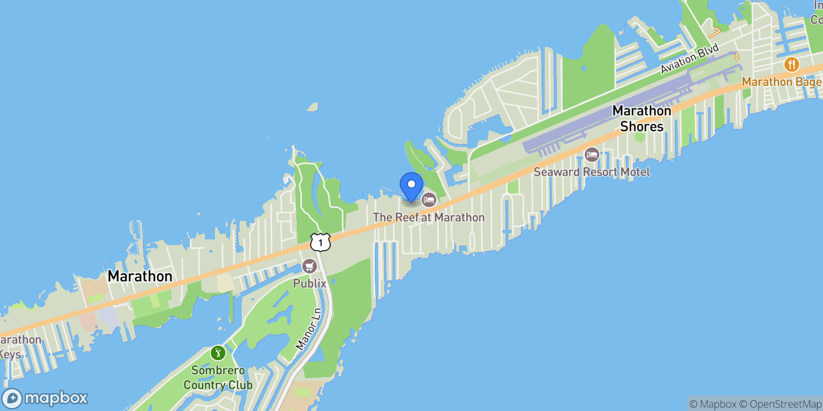 Map showing 6500-6600 Overseas Highway, Marathon, FL 33050, Marathon, Florida, United States.