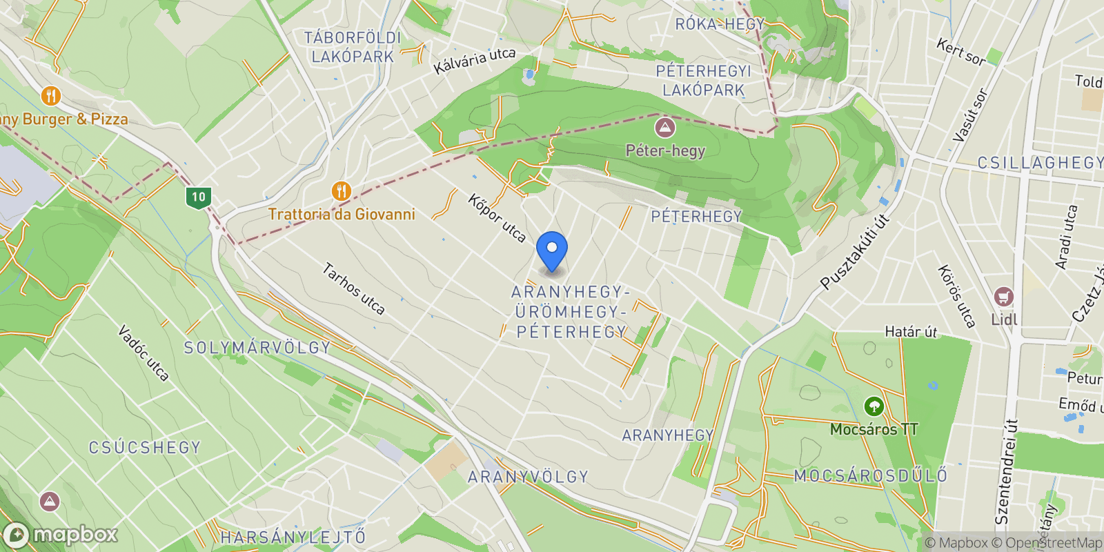 Map showing Kőpor, Budapest, Budapest, Hungary.