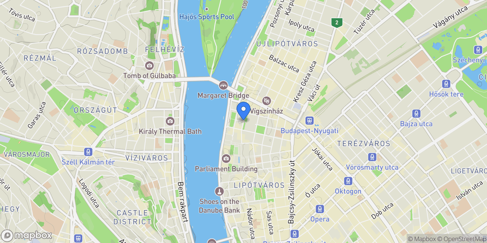 Map showing Falk Miksa utca, Budapest, Budapest, Hungary.