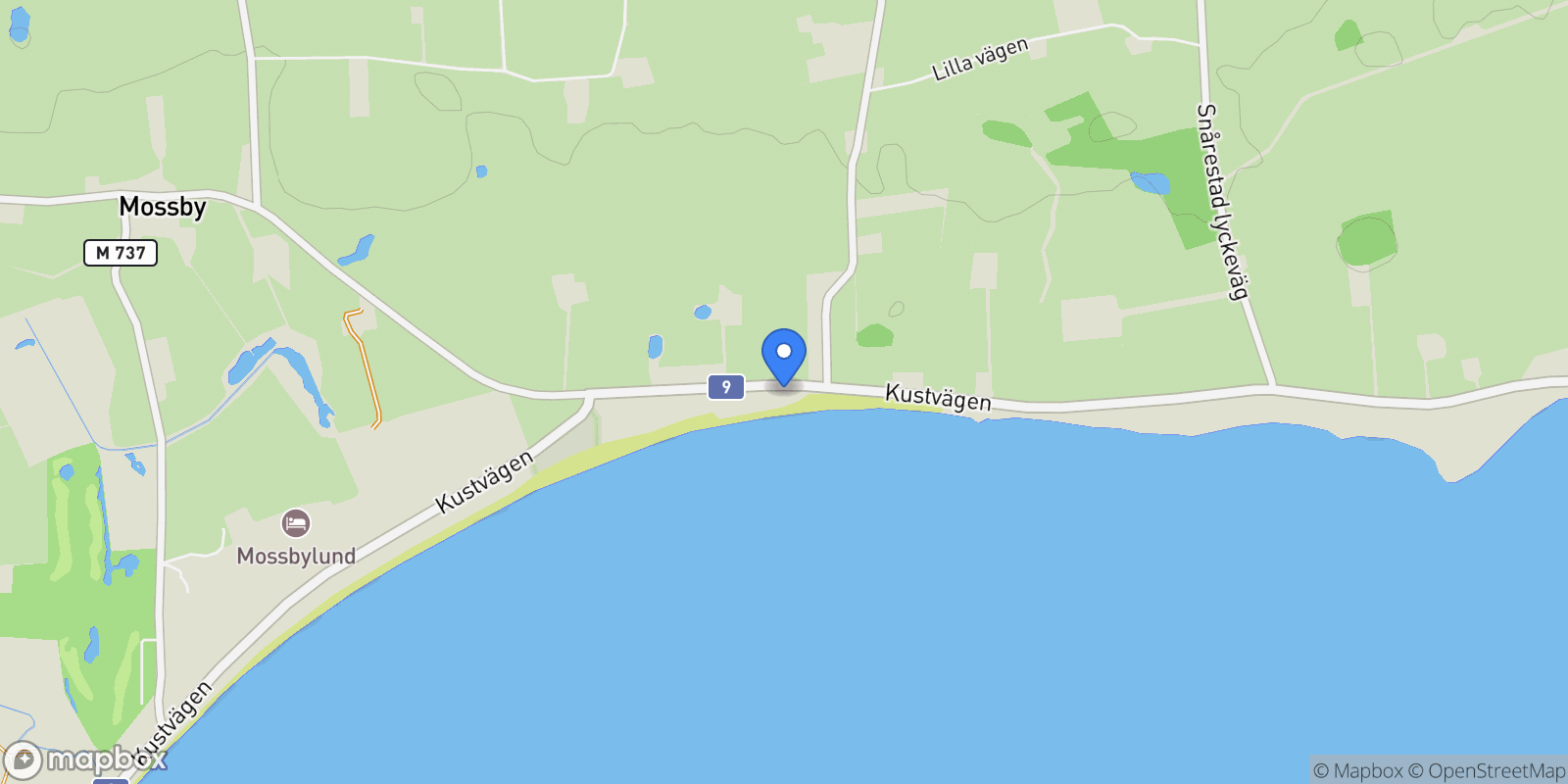Map showing Mossby 138, Skivarp, M 27453, Mossby, Skåne County, Sweden.