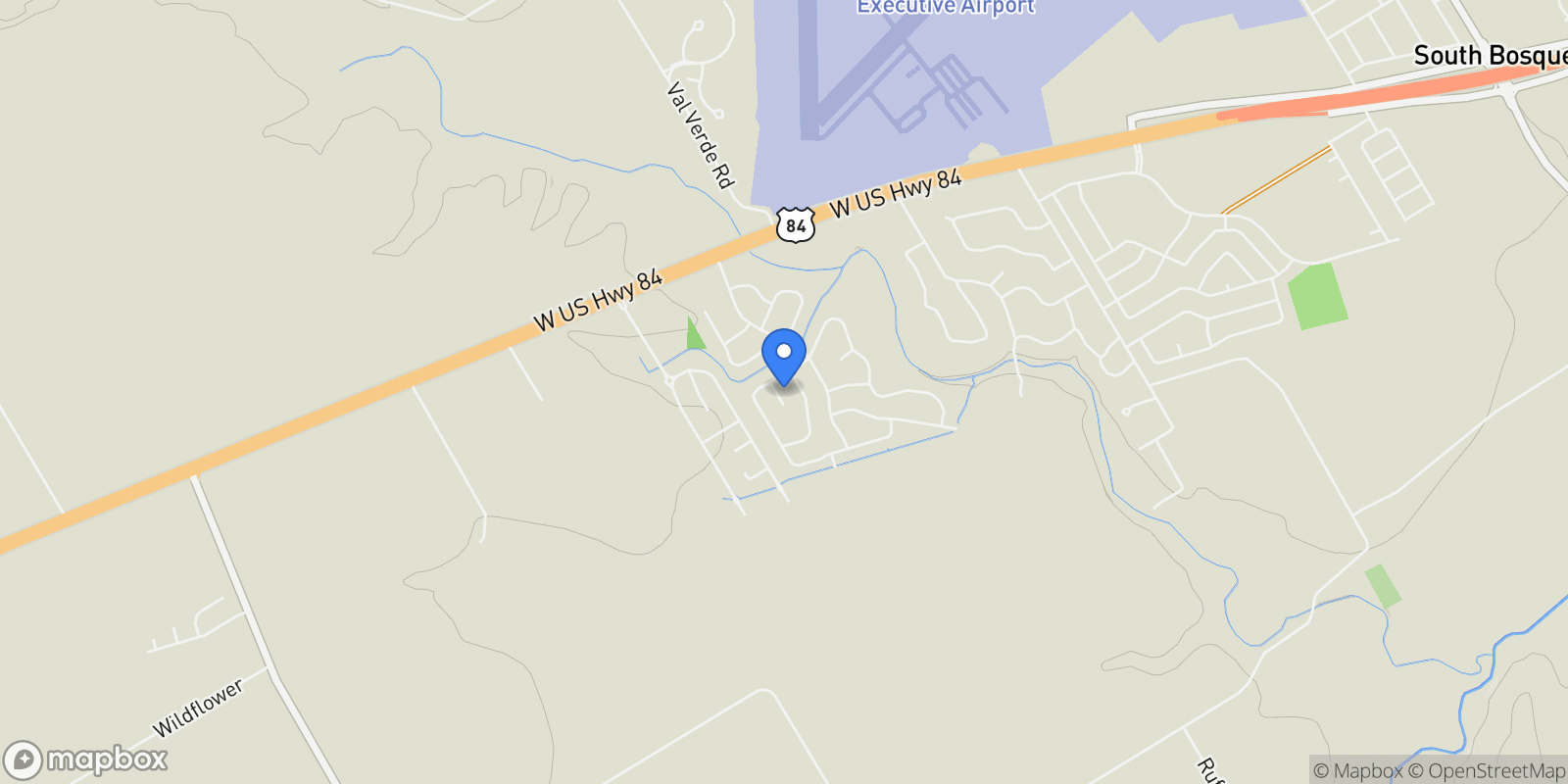 Map showing 507 Stone Canyon Drive, Waco, TX 76657, Waco, Texas, United States.