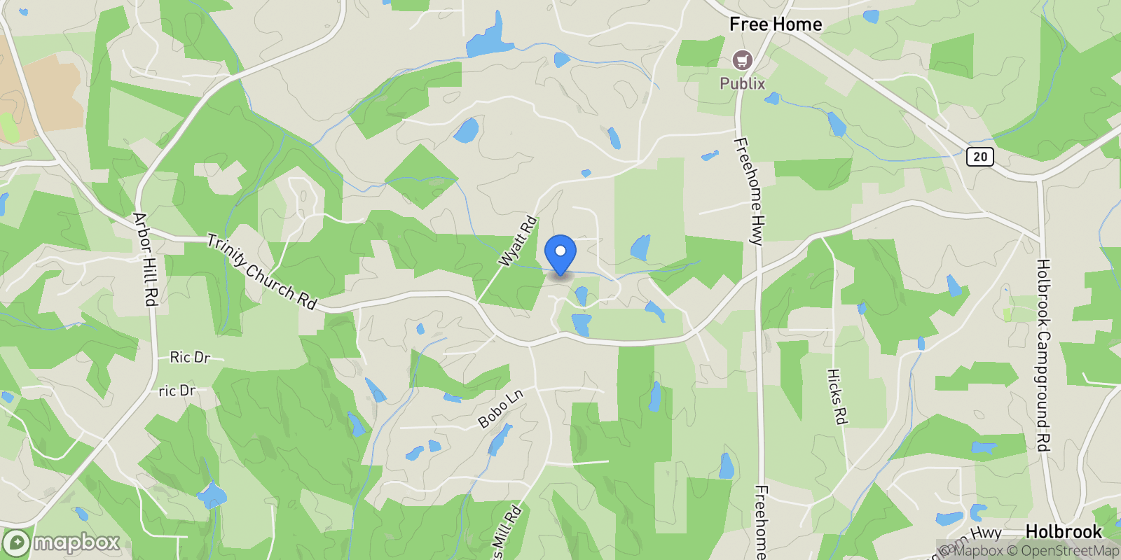Map showing 200 Red Gate Terrace, Canton, Georgia, United States.