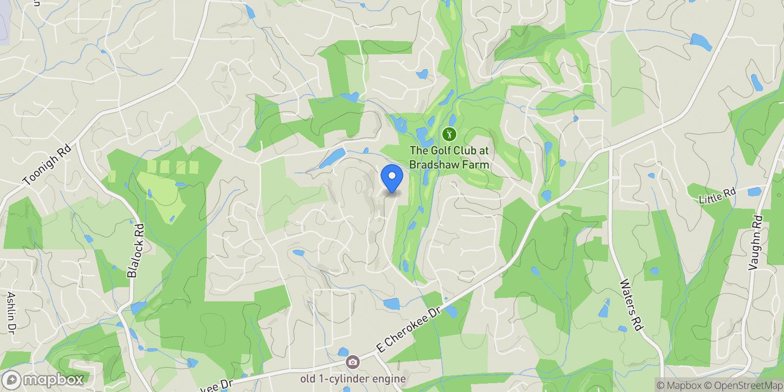 Map showing 2065 Fairway Crossing Drive, Woodstock, Georgia, United States.