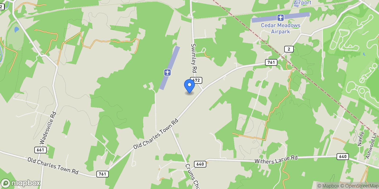 Map showing 978 OLD CHARLES TOWN RD ROAD, BERRYVILLE, VA 22611, Berryville, Virginia, United States.