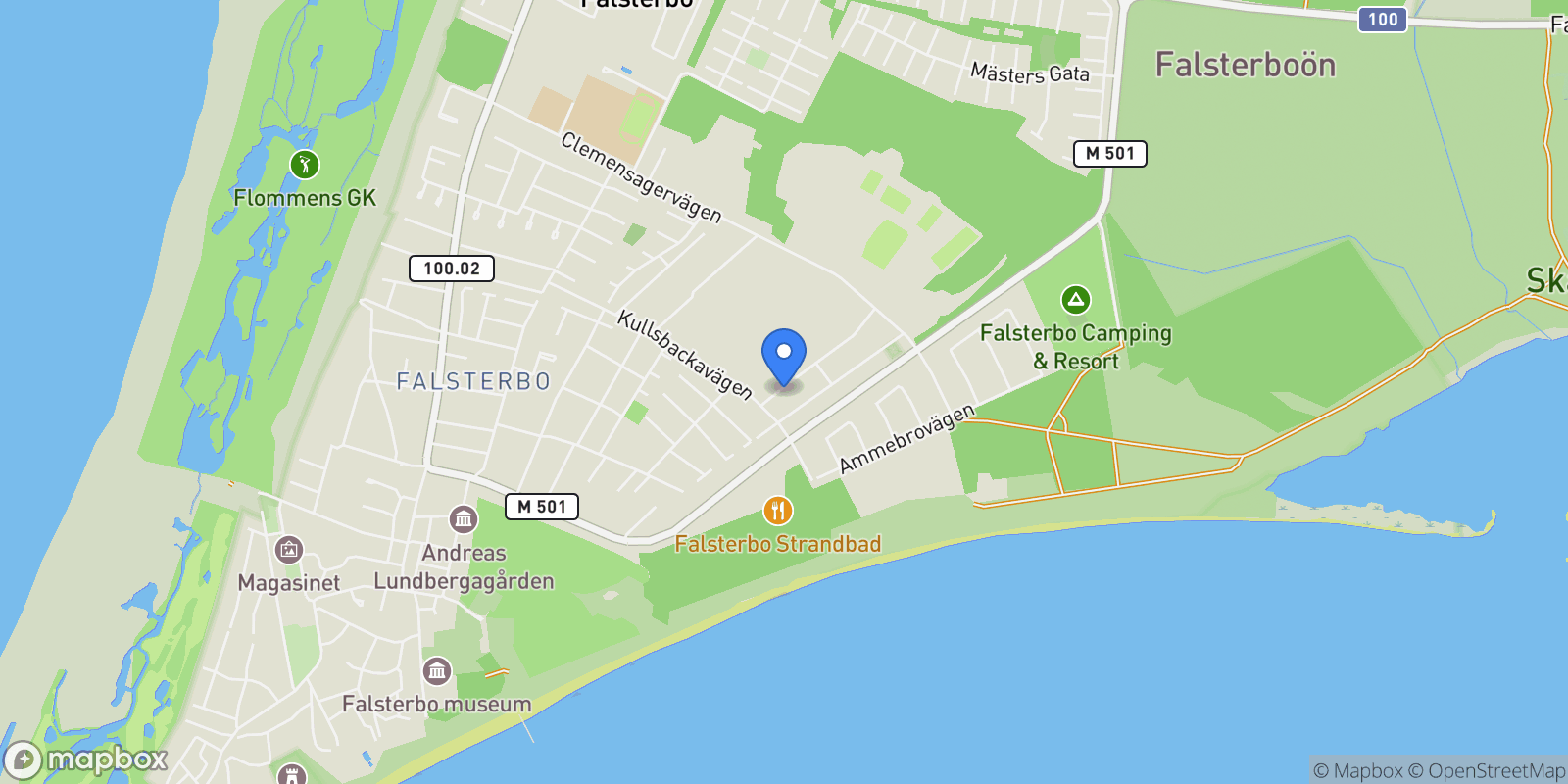 Map showing Poppelvägen 4, Falsterbo, M 23942, Falsterbo, Skåne County, Sweden.
