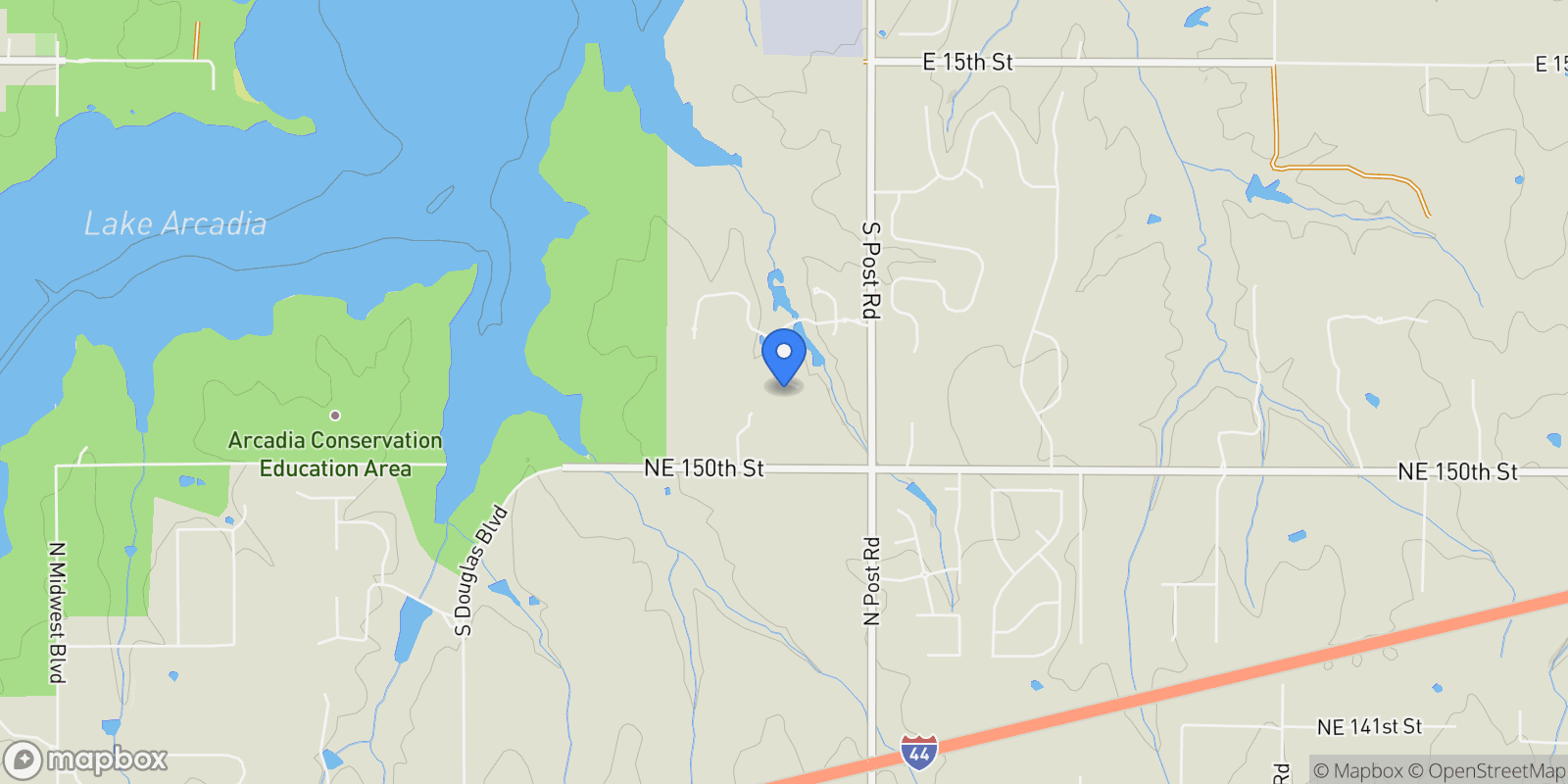 Map showing 2933 Spring Crest Circle , Jones, OK 73049, Jones, Oklahoma, United States.
