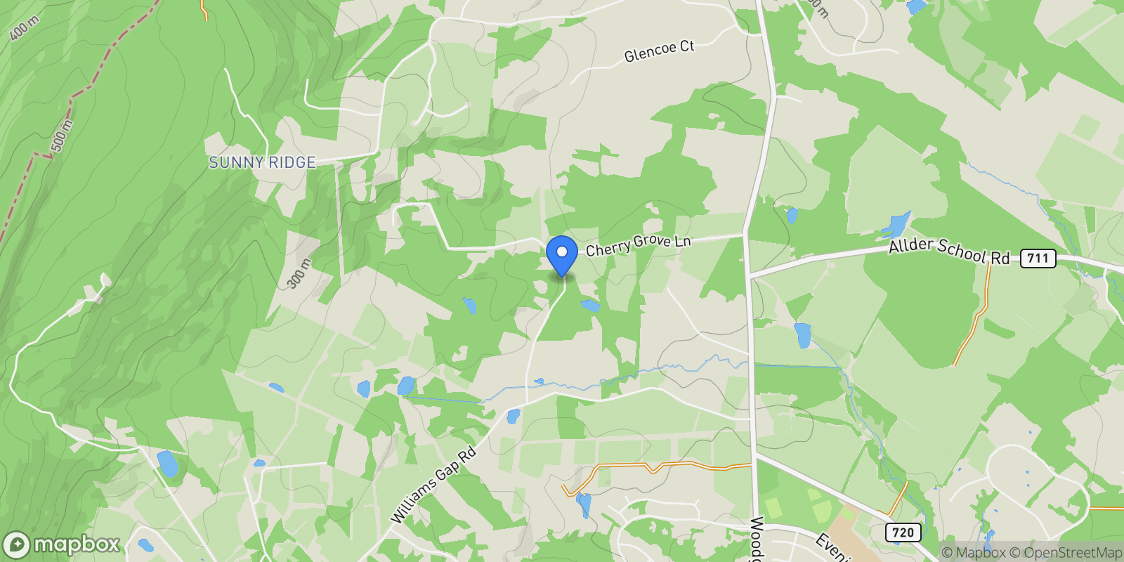 Map showing 16559 WOODCHASE LN LANE, ROUND HILL, VA 20141, Round Hill, Virginia, United States.