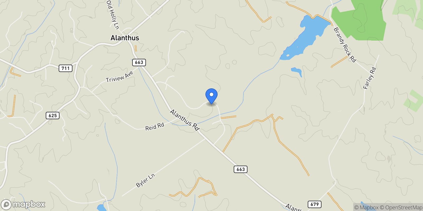 Map showing 18216 BRENRIDGE DR DRIVE, BRANDY STATION, VA 22714, Culpeper, Virginia, United States.