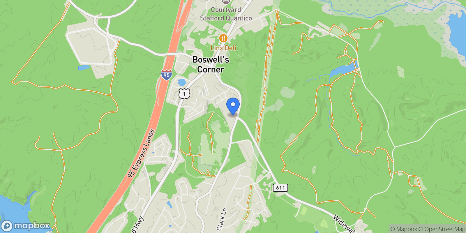 Map showing 685 TELEGRAPH RD ROAD, STAFFORD, VA 22554, Stafford, Virginia, United States.