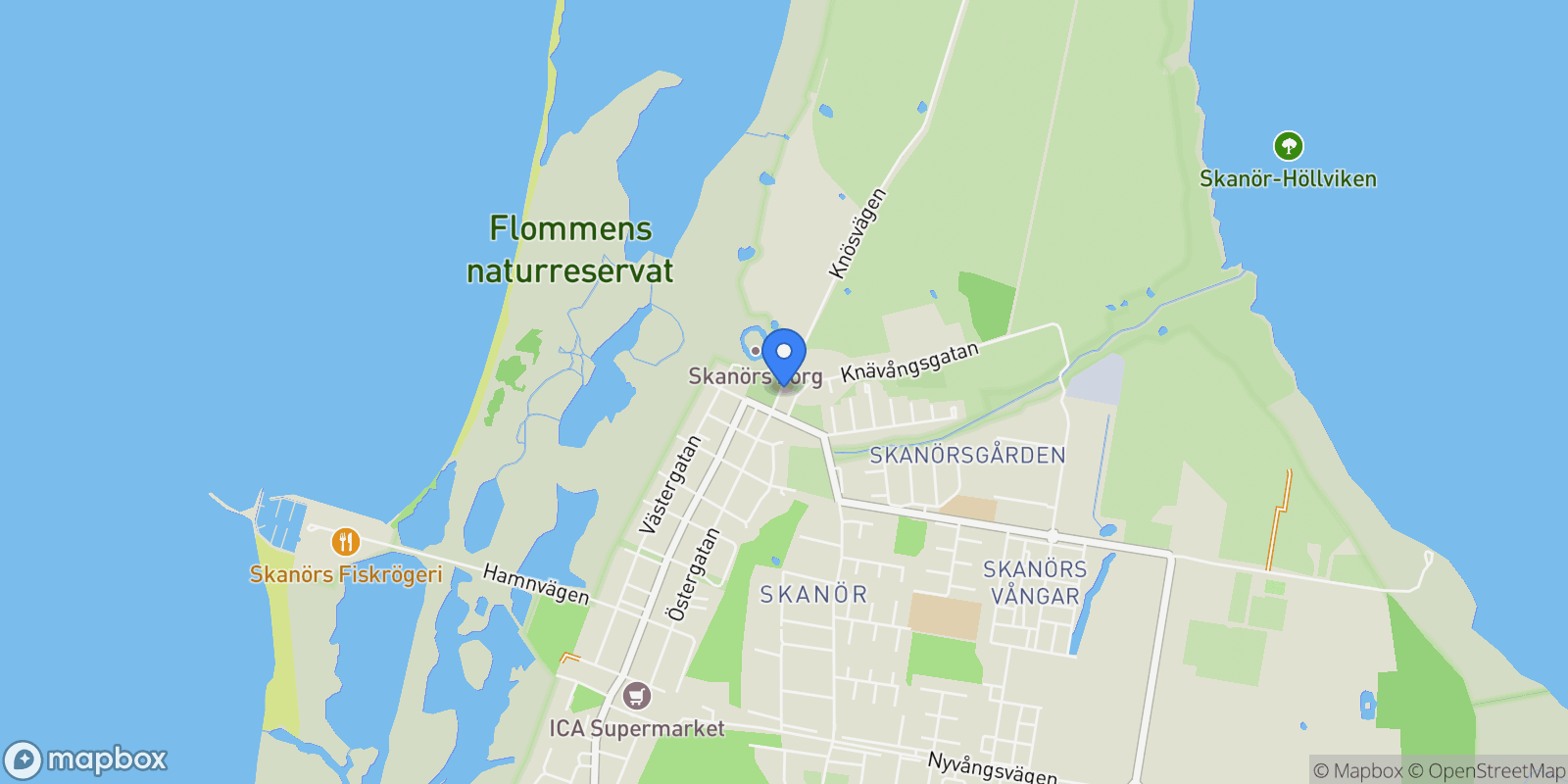 Map showing Rådhusgatan 1, Skanör, M 239 30, Skanör, Skåne County, Sweden.